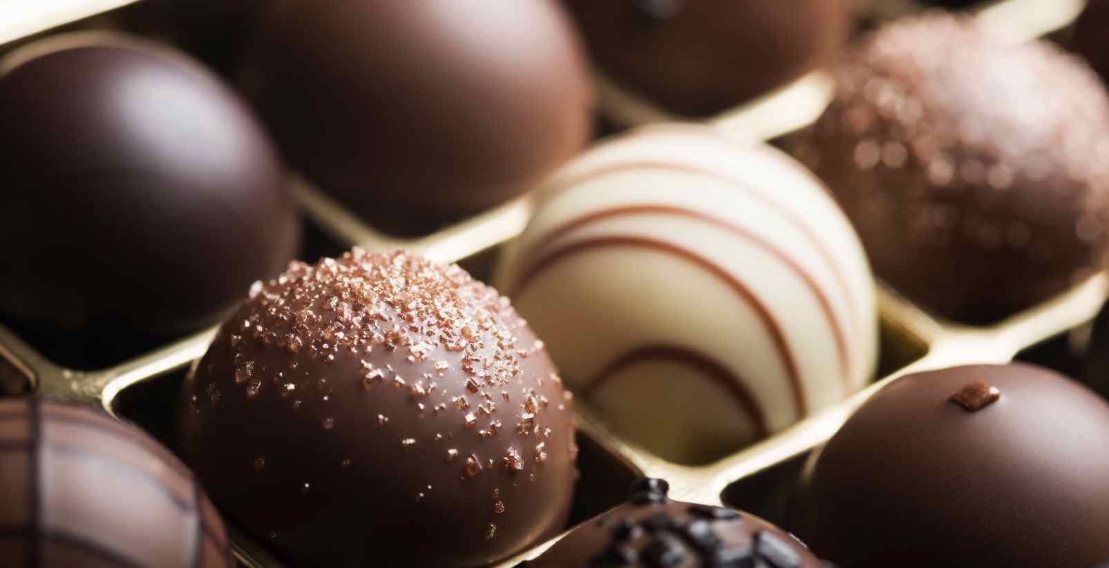 gourmet chocolates in box